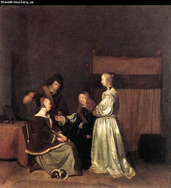 TERBORCH, Gerard The Visit qet